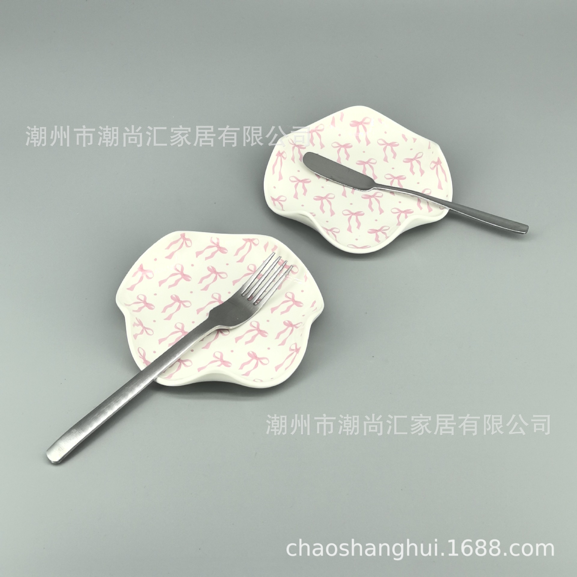 陶瓷勺托搁勺器家居厨房陶瓷花瓣形汤勺架小菜碟西餐餐具托首饰盘详情17