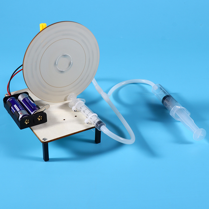 DIY wooden brake disc system technology creation small invention student handcrafted scientific experiment Brake model toy pic 7