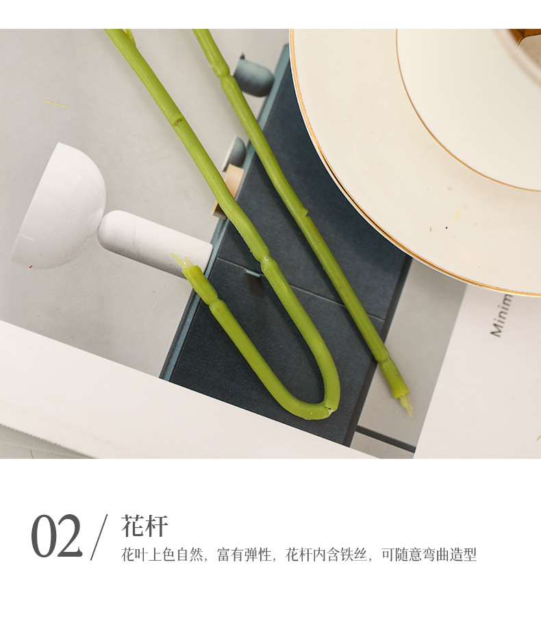 仿真单枝太阳花向日葵家居装饰婚礼插花DIY手捧花配材办公文化仿真花礼盒详情24