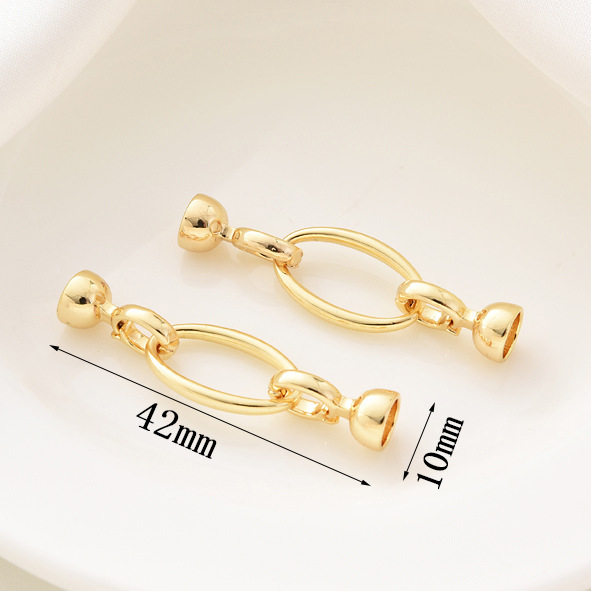 Zhuji pearl necklace buckle 8-shaped buckle, handcrafted end buckle, connecting buckle, mother-and-child buckle, sweater chain, universal buckle, DIY accessories pic 9