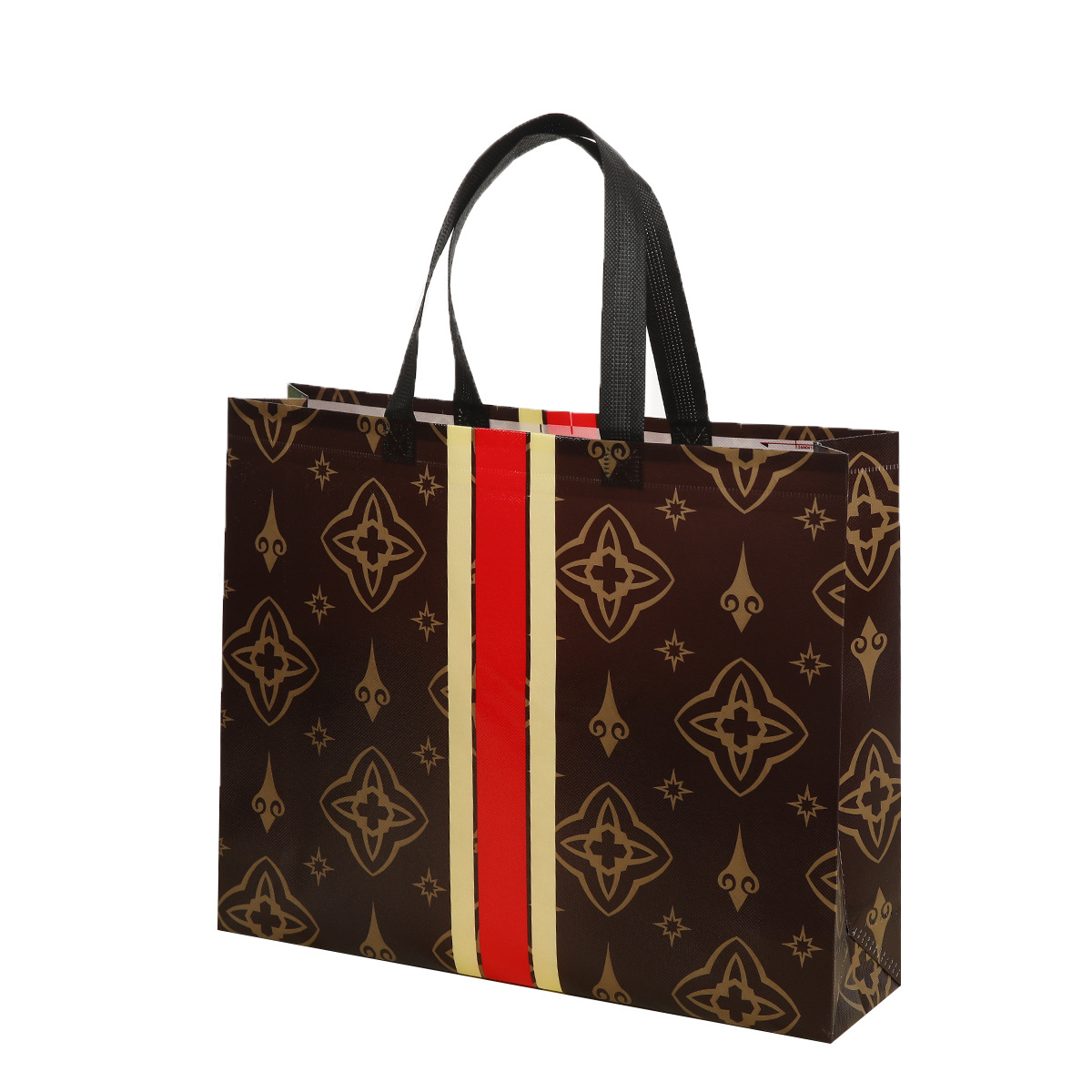 亚马逊跨境现货批发 圣诞时尚覆膜无纺布袋 购物手提袋 防水收纳袋 环保耐用详情26