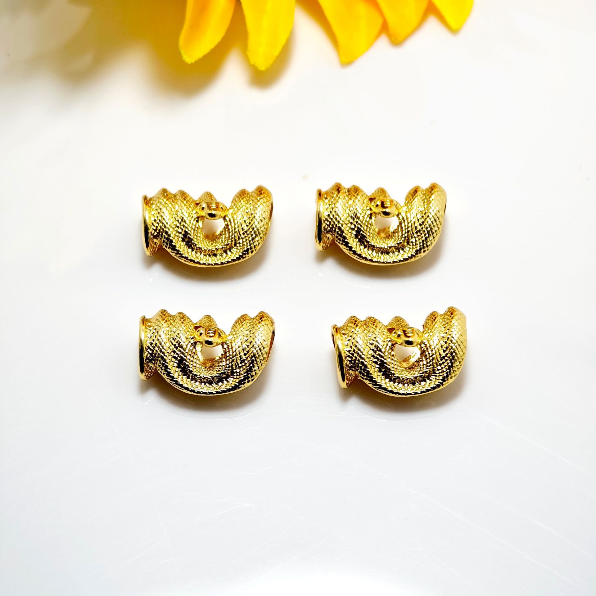 强保色18K包金生肖蛇隔珠多圈蛇形串珠吊坠diy水晶珍珠首饰品配件详情17