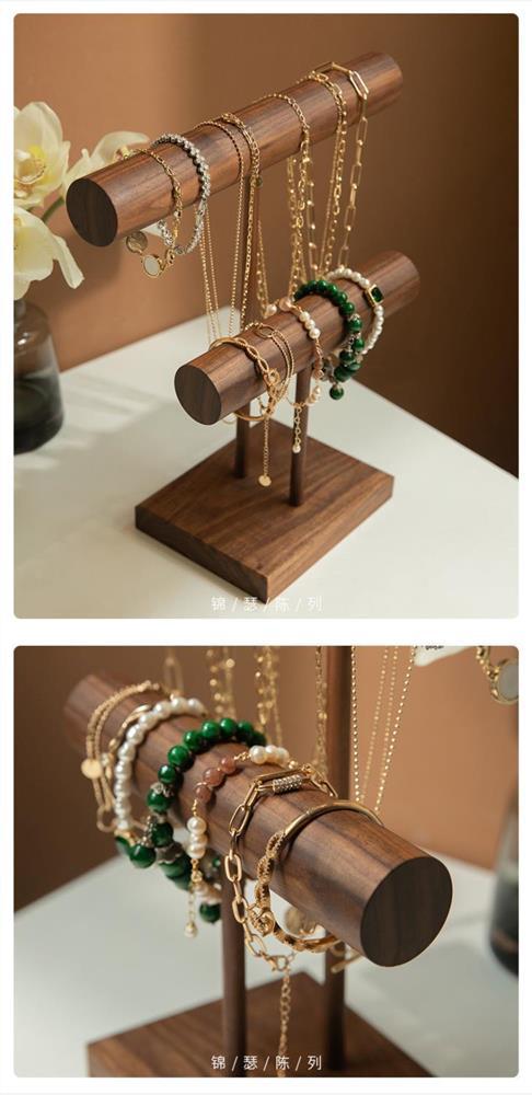 实木饰品展示架项链耳钉耳环饰品珠宝陈列道具拍摄首饰展示详情4