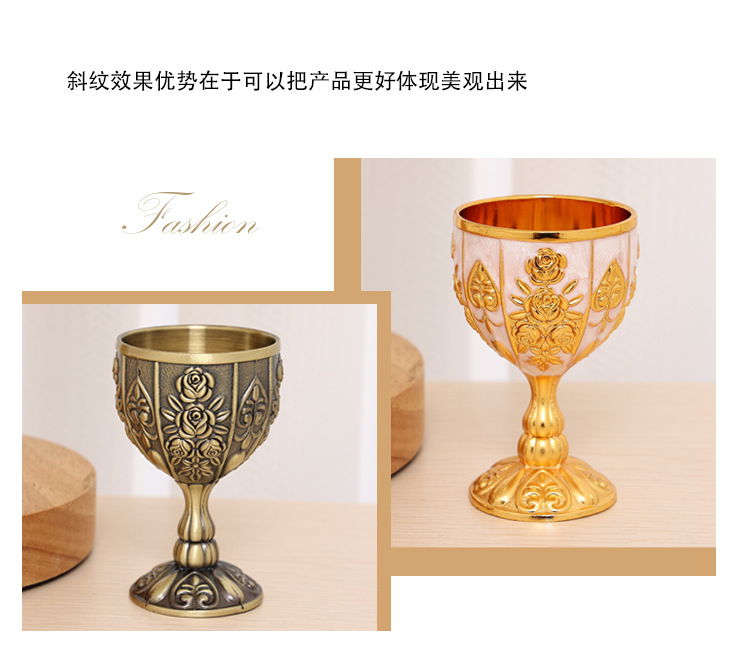欧式白酒杯高档酒具个人专用小酒杯一口杯复古家用烈酒杯高脚杯详情5