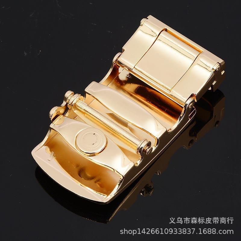 男士商务休闲皮带自动扣贴片合金LOGO打标腰带头个性配件厂家批发详情53