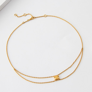 赛家CEL素圈指环女男冷淡风镂空字母戒指欧美百搭镀18K金情侣对戒详情7