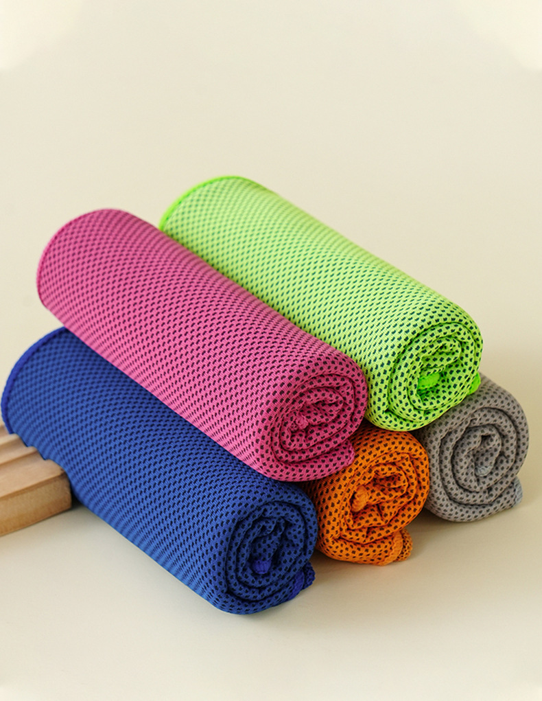 Wholesale of cold-sensing sports towels, quick-drying fitness wrist towels, sweat-absorbing cool towels, portable outdoor sports towels from manufacturers pic 16