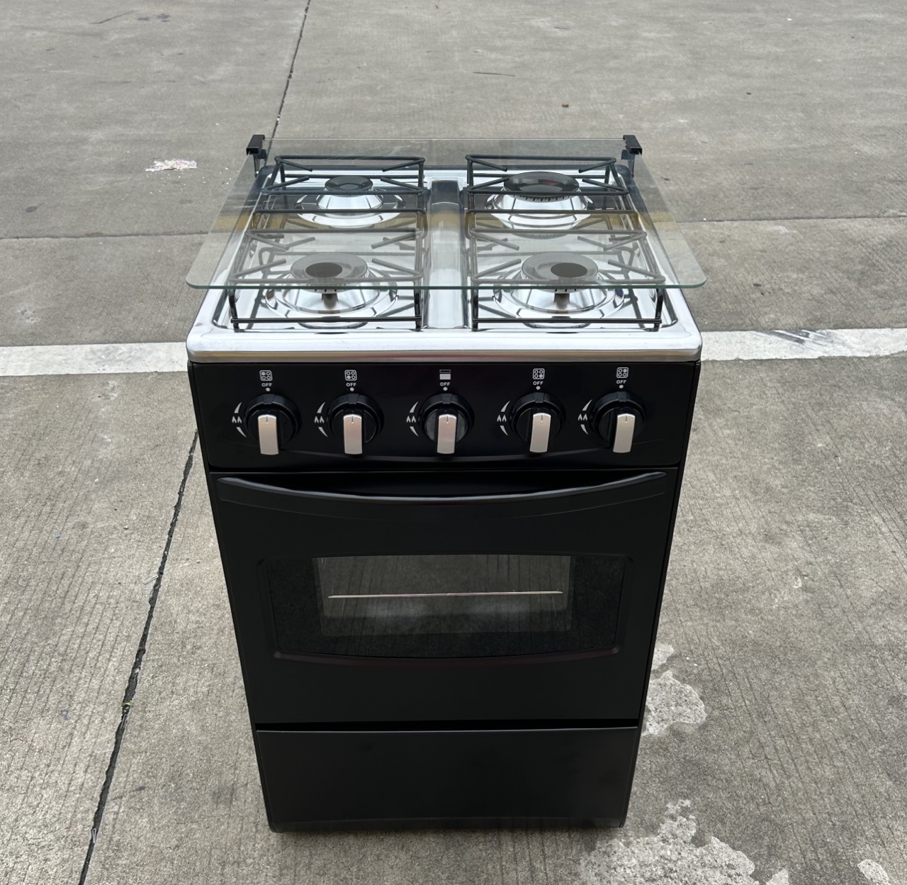 Export foreign trade factory direct supply 4-gas integrated oven, 4-gas burner large-capacity oven, kitchen appliances pic 1
