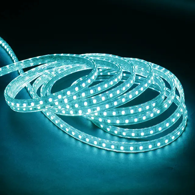 5050LED light strip, 220V outdoor waterproof, IP65, lighting project, home decoration lighting, decorative atmosphere, colored light strip pic 4