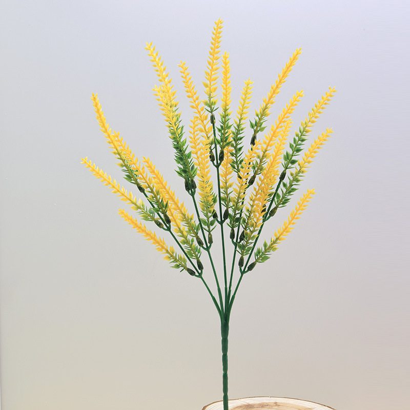 5叉薰衣草 5叉麦穗薰衣草仿真薰衣草人造花塑料花 植物盆栽薰衣草详情7