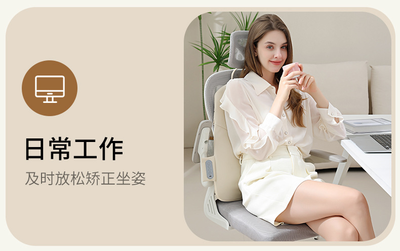 新品按摩 靠垫 办公室床头靠背肩颈腰背揉捏按摩仪热敷推拿按摩器详情14