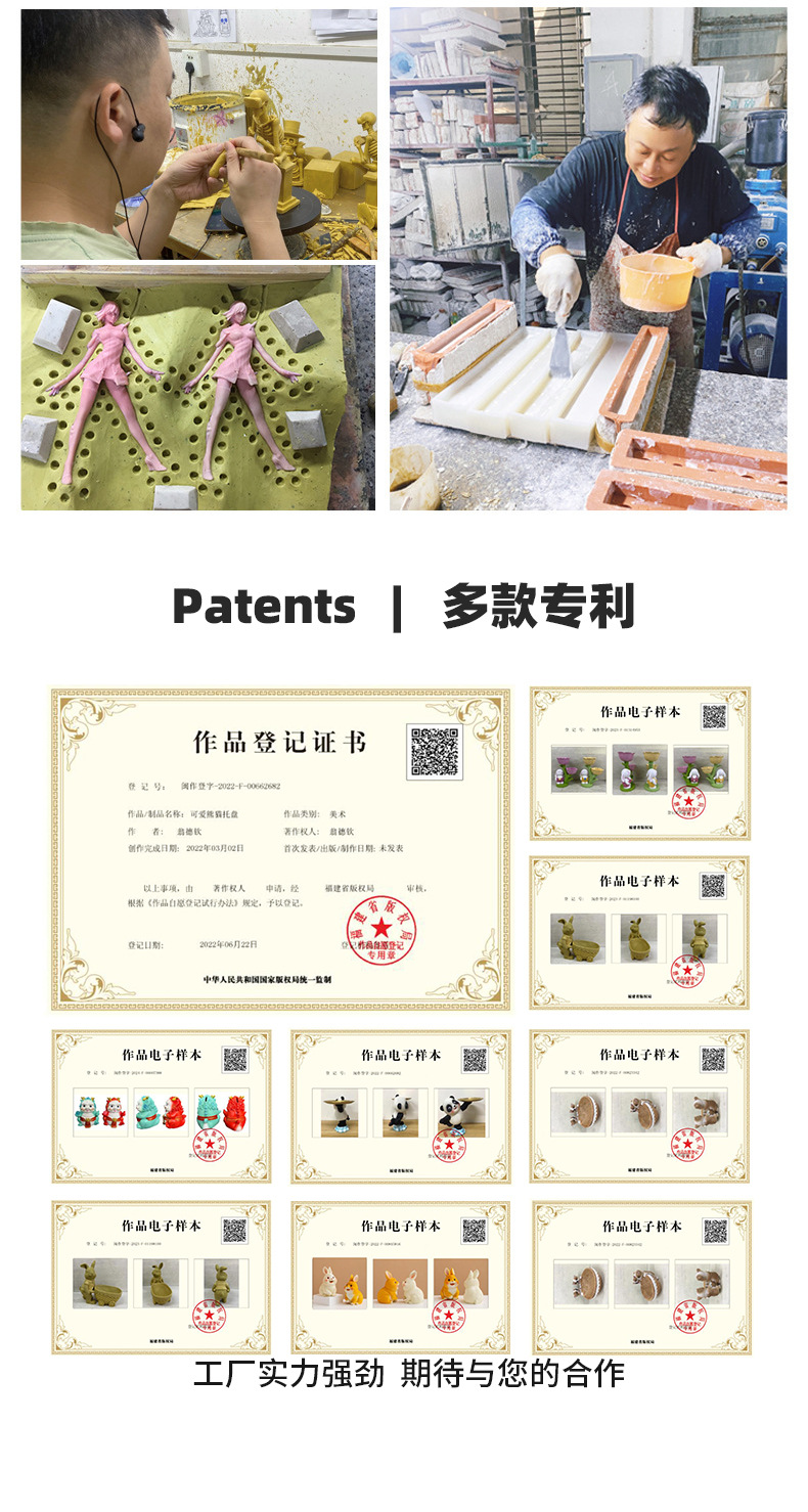 Cross-border supply, little Rabbit outdoor garden ornaments, potted plants, landscaping, bonsai sculptures, decorative items, resin handicrafts pic 14