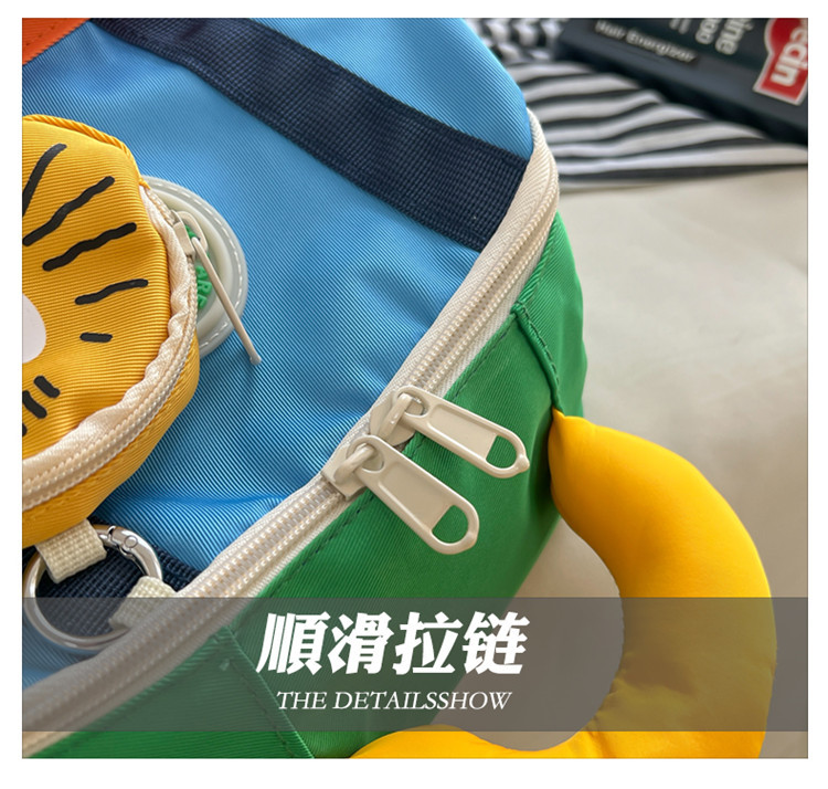 幼儿园儿童双肩包男童大容量背包2024新款可爱女孩拼色小书包外出详情46