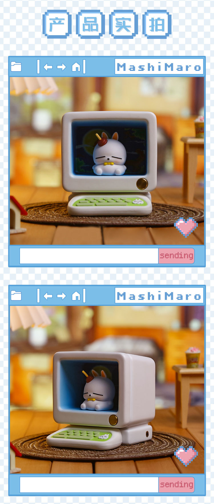 hellokitty Hatsune Miku pendant material package, featuring cute cartoon rabbits and retro computer-shaped ornaments pic 12