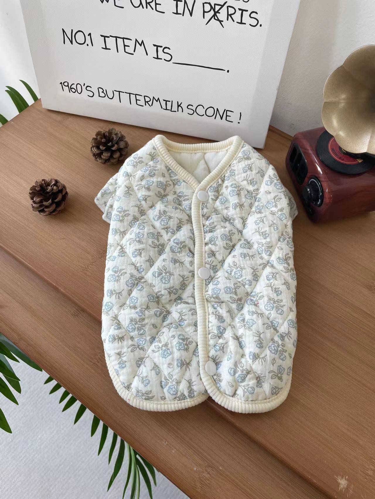 飞袖纱布宠物衣服加棉家居服小型犬小狗狗秋冬装保暖小猫咪猫衣服详情24