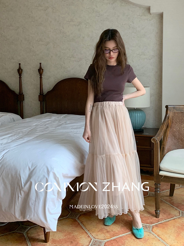 CZZHANG Summer Korean-style multi-color, niche, versatile and simple basic short-sleeved T-shirt for women A10099 pic 40