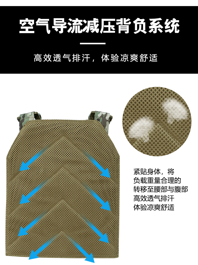 Yitu Tactical Outdoor Military enthusiast quick-release tactical Vest, cross-border bestseller, CS equipment training and protection board tactical vest pic 11