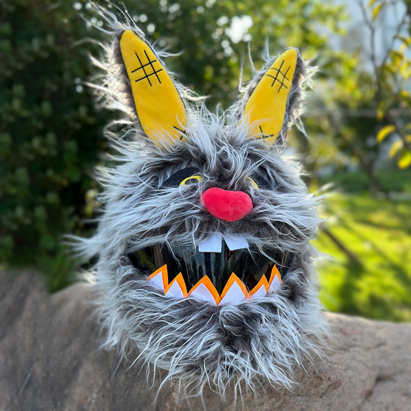 Cross-border personalized long-haired helmet covers, plush motorcycle protection covers, scratch-resistant and cute style riding cap covers are selling well across borders pic 14