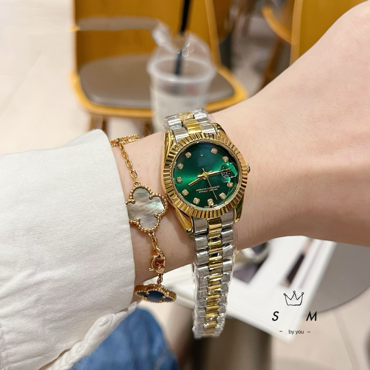 微商劳力家士日志系列时尚潮流钢带手表女名表石英手表女男代发详情40