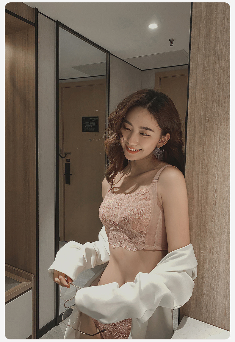 无钢圈大胸显小防下垂内衣女超薄款舒适调整型收副乳透气文胸详情14