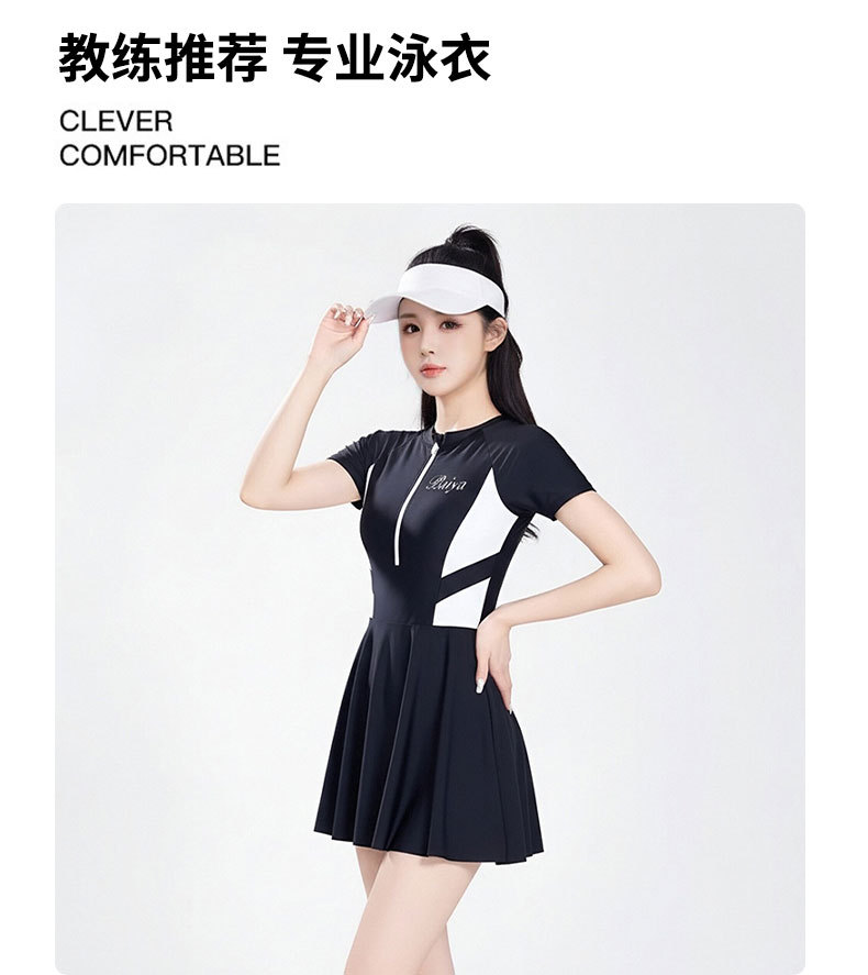 The latest bestseller in 2026, a conservative, slimming and sexy one-piece halter suit for hot spring soaking, a high-end sleeveless swimsuit for women in Thailand, 125527 pic 4