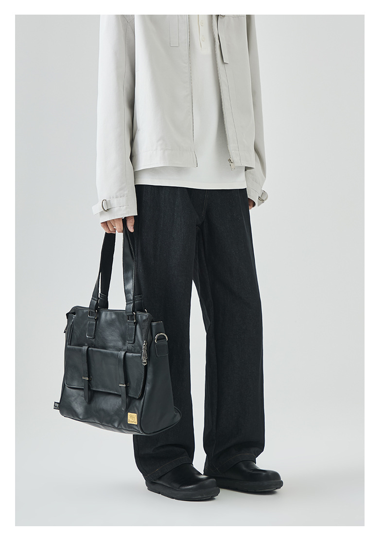 APO男装|跨境牛仔裤男款美式高街秋季潮牌痞帅宽松直筒休闲长裤子详情25