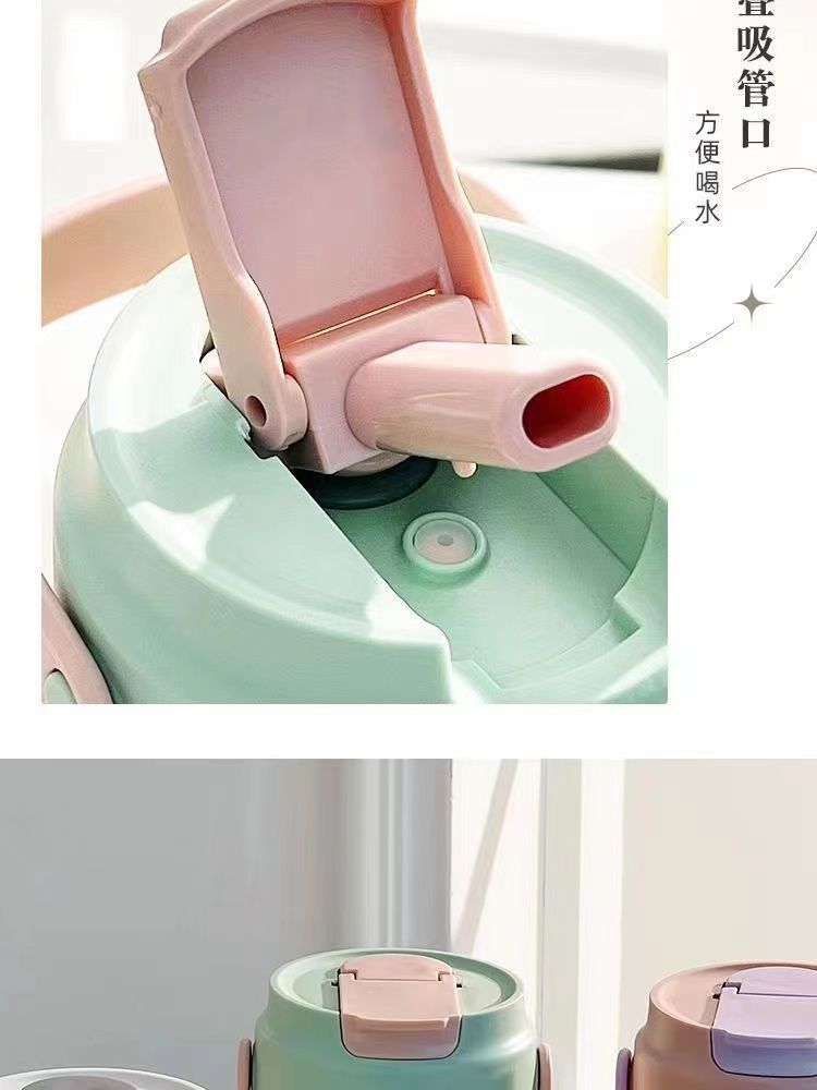 Summer large-capacity water cup, high appearance level portable sports straw cup, new model with tea strater, student cup pic 12