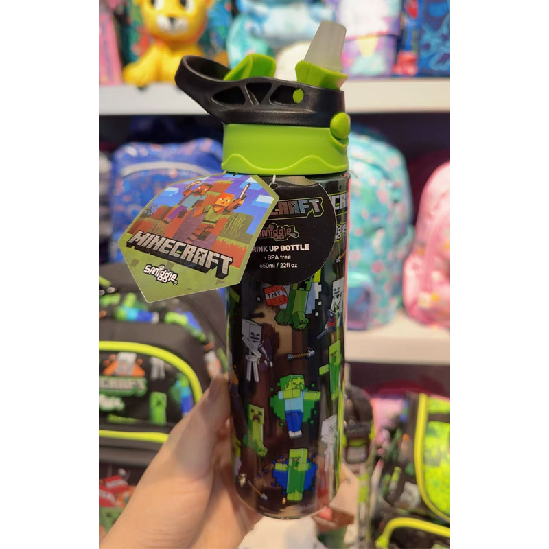 Australian smiggle straw water cup for boys, girls, children and students is a lightweight and transparent portable cup with a large capacity of 650ml pic 9