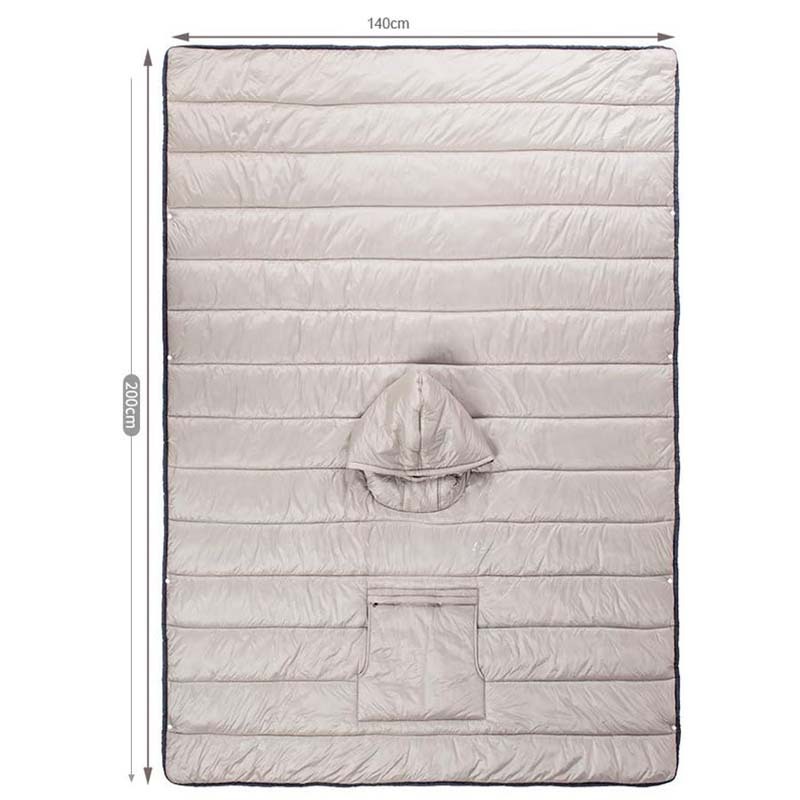 Factory direct supply of cross-border outdoor cape sleeping bags, camping wearable cold-proof and warm capes, shawls and blankets wholesale pic 14