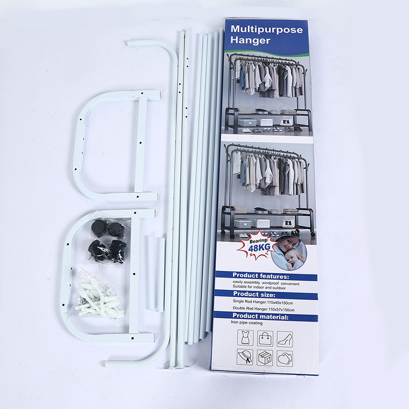 定制晾衣架落地挂衣架家用晒衣架大学宿舍室内简易折叠衣帽架详情14