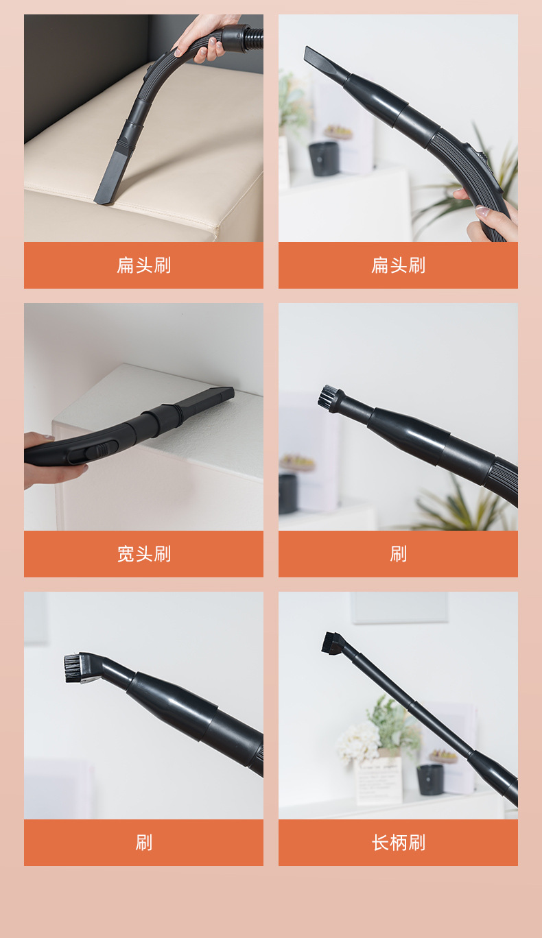 Household vacuum cleaner, high suction power, strong, small, quiet, dry and wet dual-purpose bucket vacuum cleaner, industrial pic 19