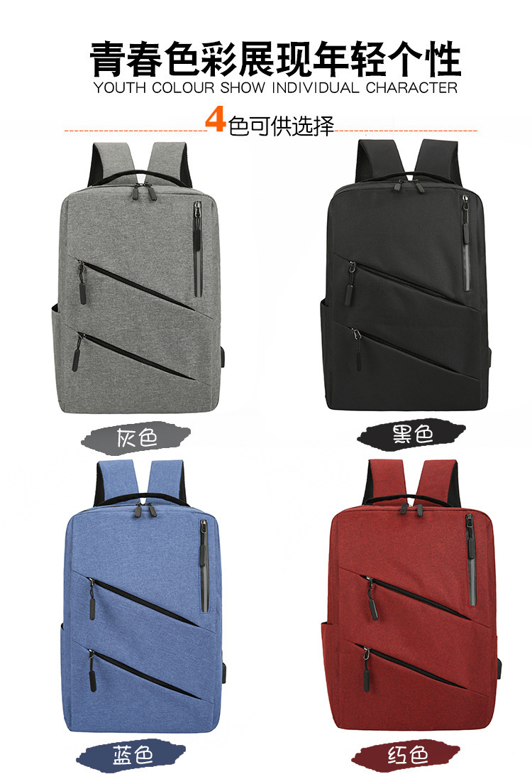 Rechargeable business backpack, multi-functional business trip and travel computer bag, foreign trade three-piece set, casual backpack, crossbody bag pic 3