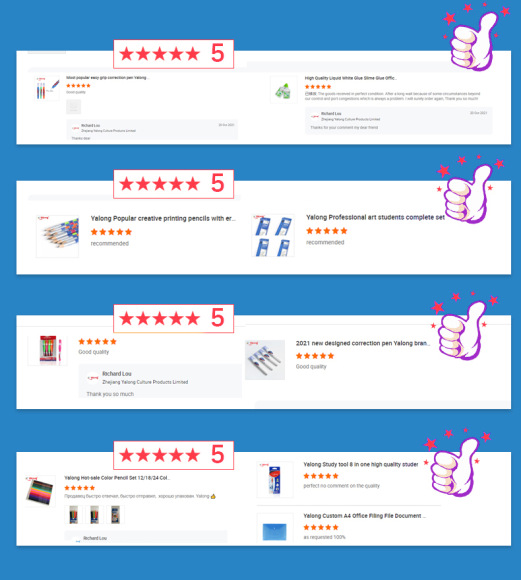 Yalong Cross-border best-selling colored pen barrel 0.7mm press medium oil pen ballpoint pen with blue ink pic 28