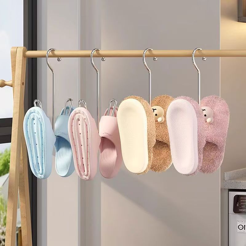 【 Zone 2-13 】 Shoe drying rack 10/ bundle 1000/ piece Shoe drying rack Stainless steel shoe rack Balcony Window sill windproof shoe rack Thickened shoe rack New style slippers rack 1 yuan wholesale pic 7