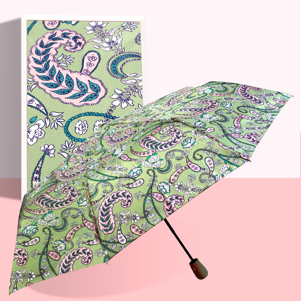 星宝三折自开伞外贸伞three folding umbrella雨伞出口批发现货详情8