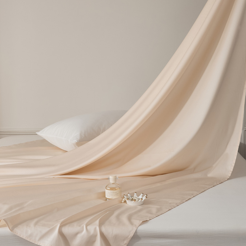 Single-piece quilt cover, pure cotton long-staple cotton bed sheet, bed cap, oversized quilt cover, skin-friendly single and double solid color bedding pic 52