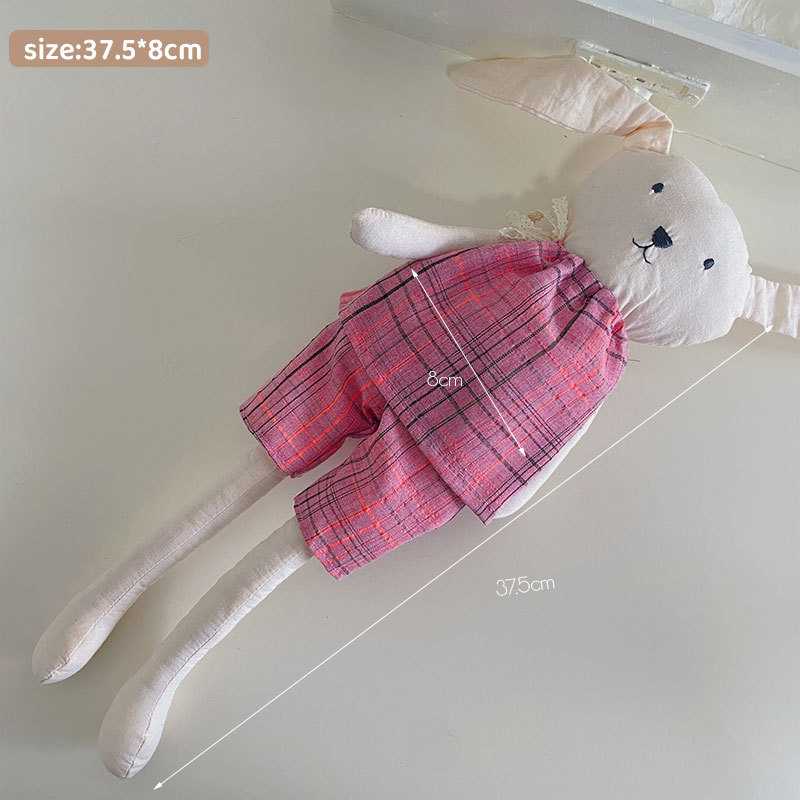 New Korean-style shirt, bear doll, fabric handcrafted children's soothing dolls, cute baby companion figurines pic 7