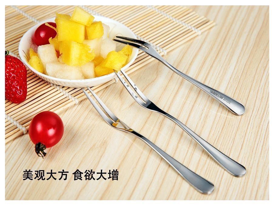 Internet-famous fruit forks, household thickened fruit salad forks, small forks, jelly wholesale, disposable fruit forks pic 14