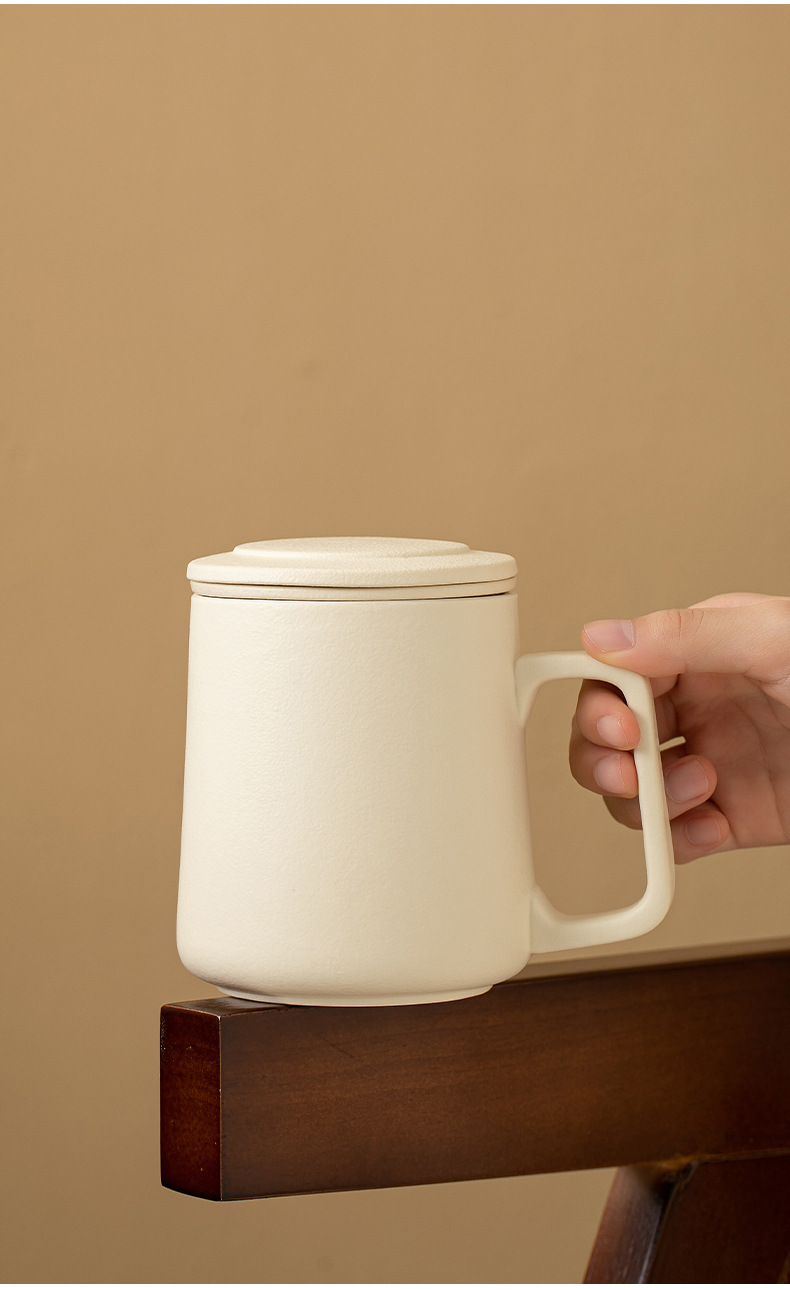 茶水分离杯陶瓷办公室家用简约带盖过滤实用礼品个人专用泡茶杯子详情9
