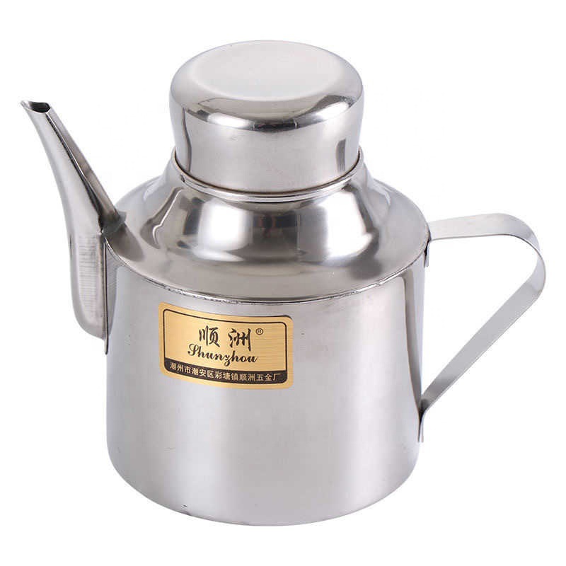 不锈钢油壸油瓶储油罐调料壶油罐家用厨房用品欧式防漏小号醋壶详情5