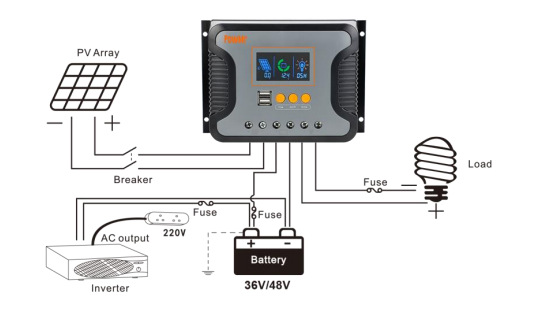 Cross-border shipment of PWM solar controllers for 30A/60A/80A and 12V-48V lithium battery photovoltaic controllers pic 6