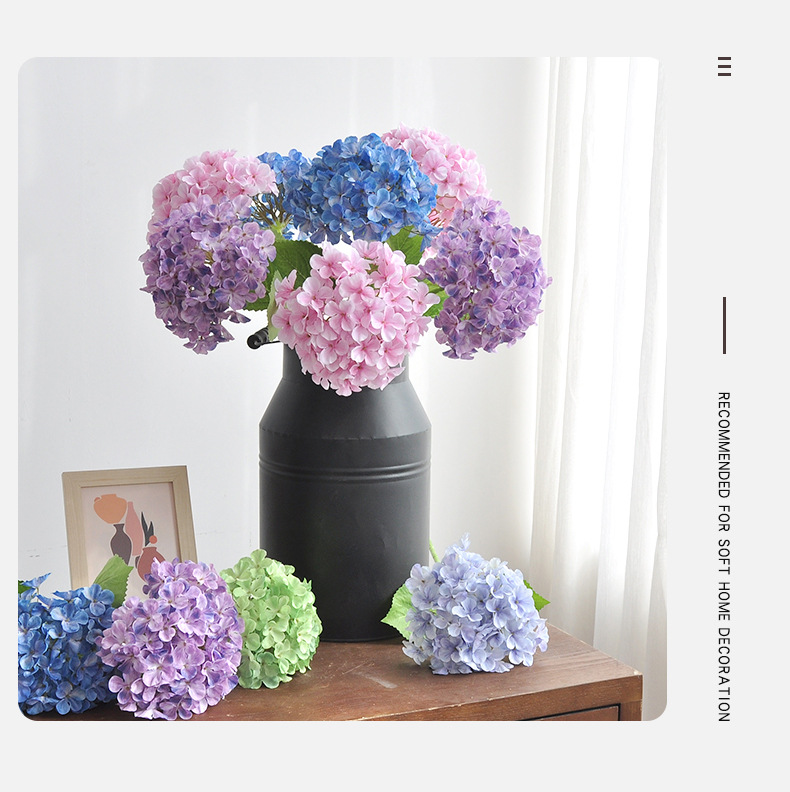 仿真绣球花高档婚庆婚礼布置路引摄影道具3D打印贝拉安娜绣球假花详情14