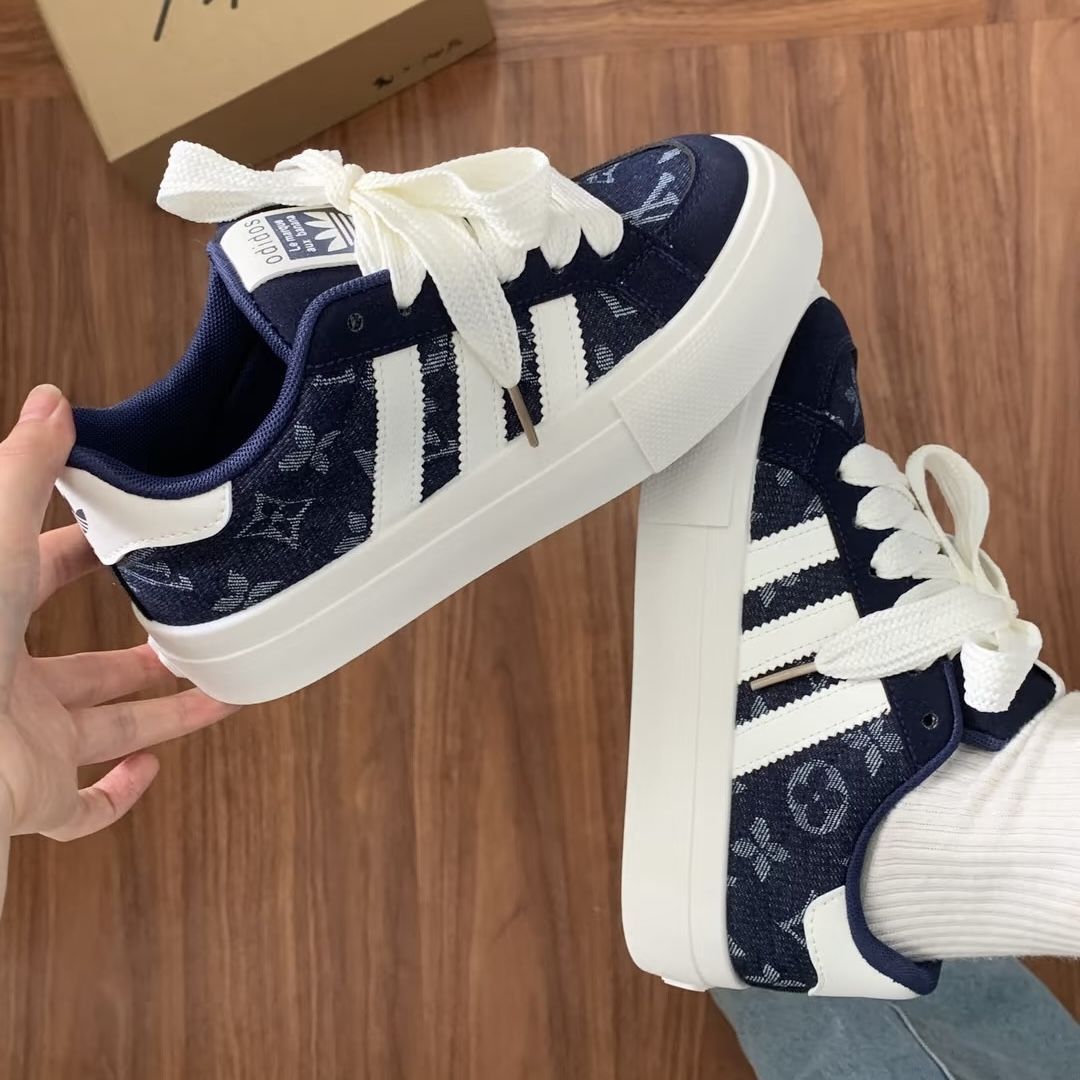 韩版百搭小香风板鞋女2025春秋新款帆布鞋原创休闲运动鞋小白鞋子详情4