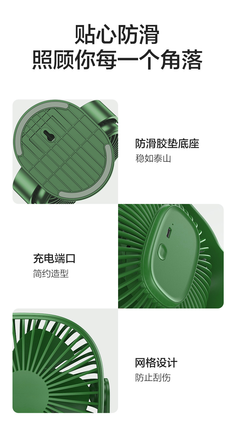 F06桌面强力夹挂小风扇多功能家用折叠台式夹子风扇礼品礼物跨境详情14