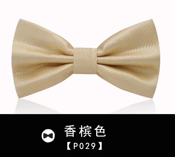 男士领结韩版潮双层纯色网格婚礼新郎正装衬衫礼服蝴蝶结厂家批发详情16