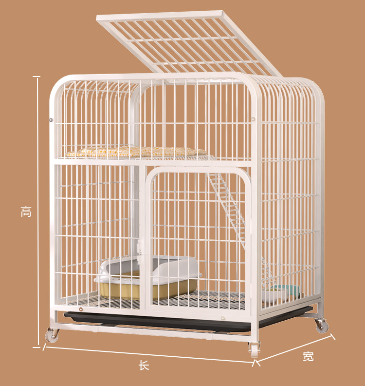 猫笼子家用室内超大自由空间猫别墅厕所一体猫城堡猫笼猫咪爬架屋详情15