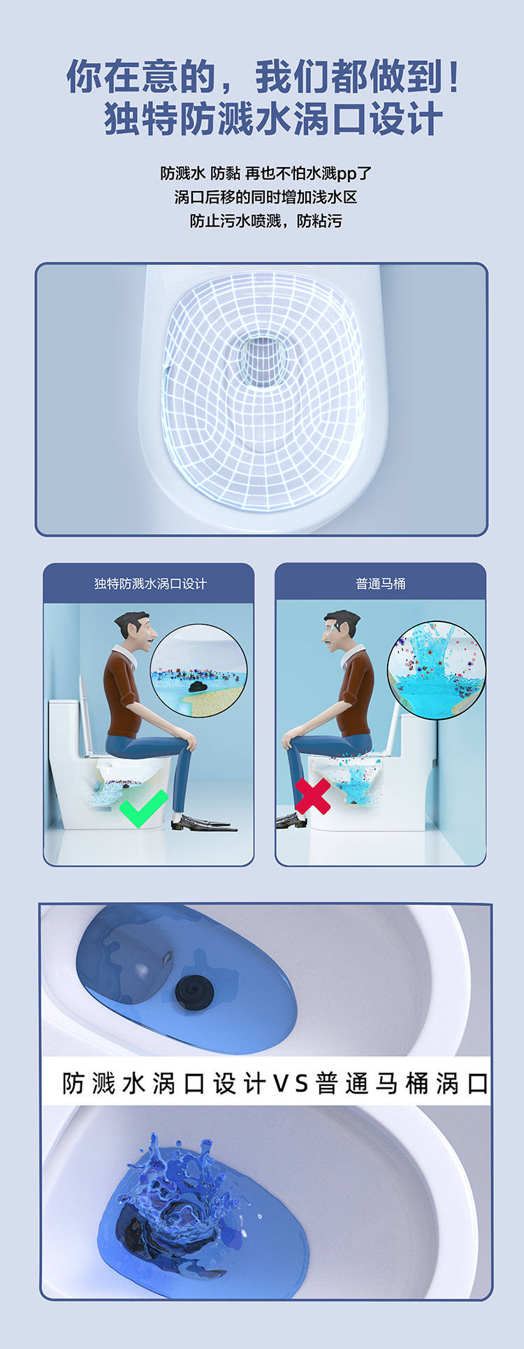 8128防溅水冻裂卫浴家用抽水马桶座便器洁具批发酒店工程坐便器详情7