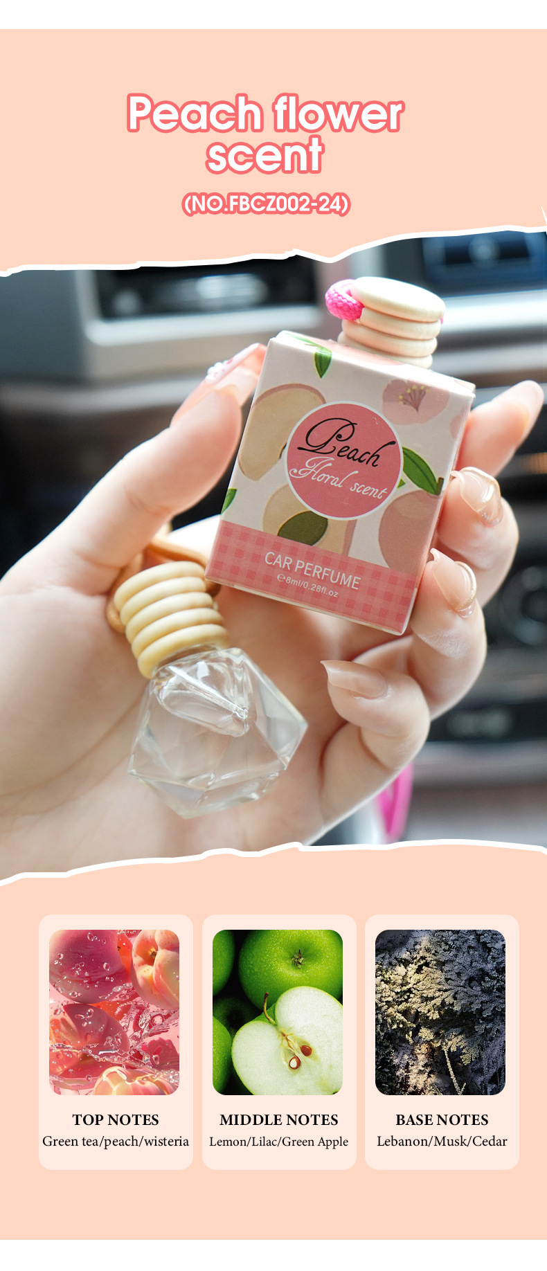 跨境专供FORMBO车载挂绳香水瓶汽车用除异味香薰挂件饰品香水批发详情18