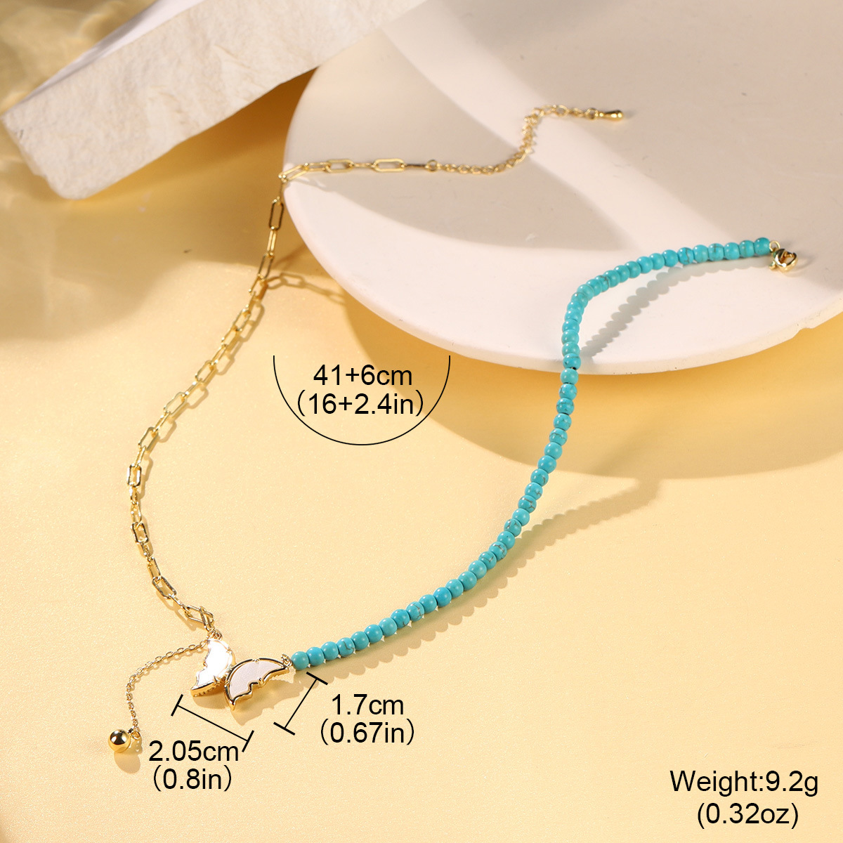 新款ins小众设计多彩串珠高级感简约项链天然珍珠时尚多巴胺颈链详情39