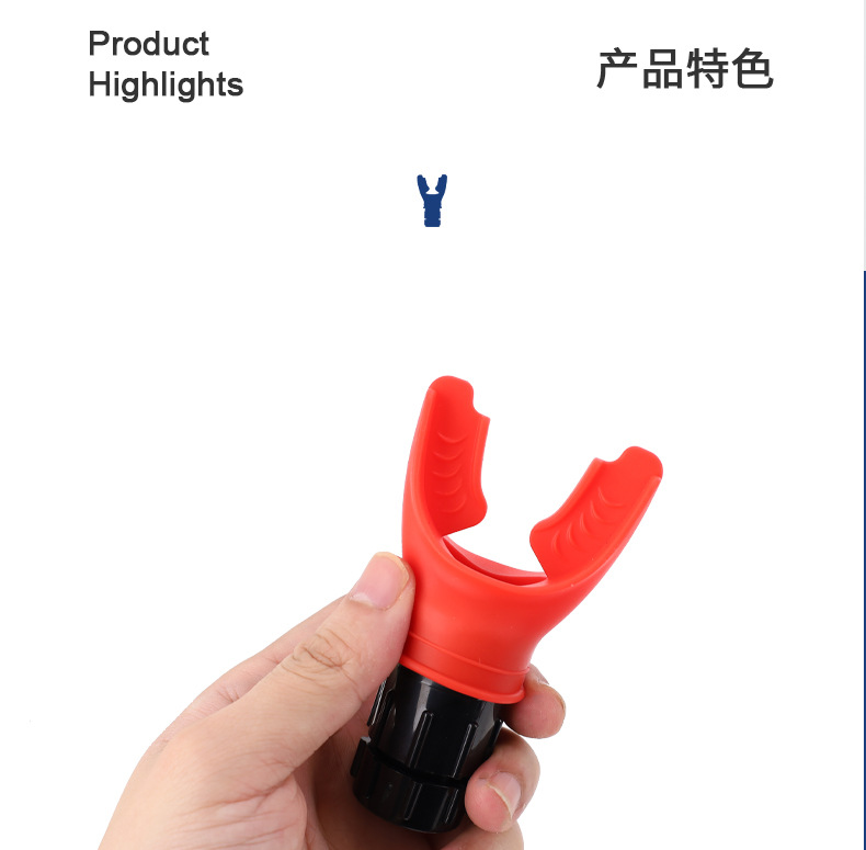 跨境现货 Fitness Trainer便携式肺活量腹部呼吸训练器可调节阻力详情3